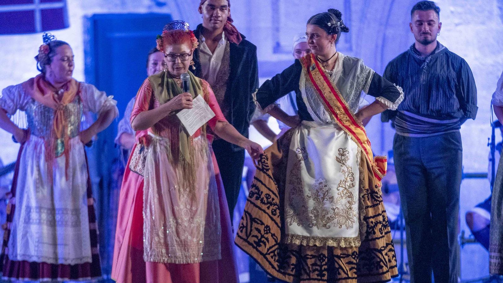 Uno de los momentos del certamen de indumentaria.