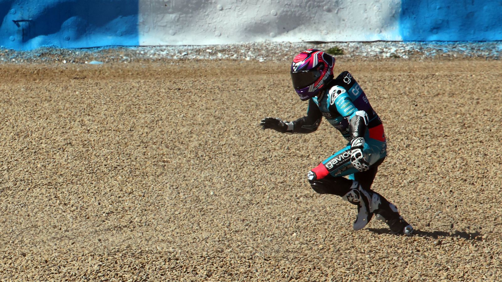 Imágenes de las caídas en las carreras del GP España en Jerez