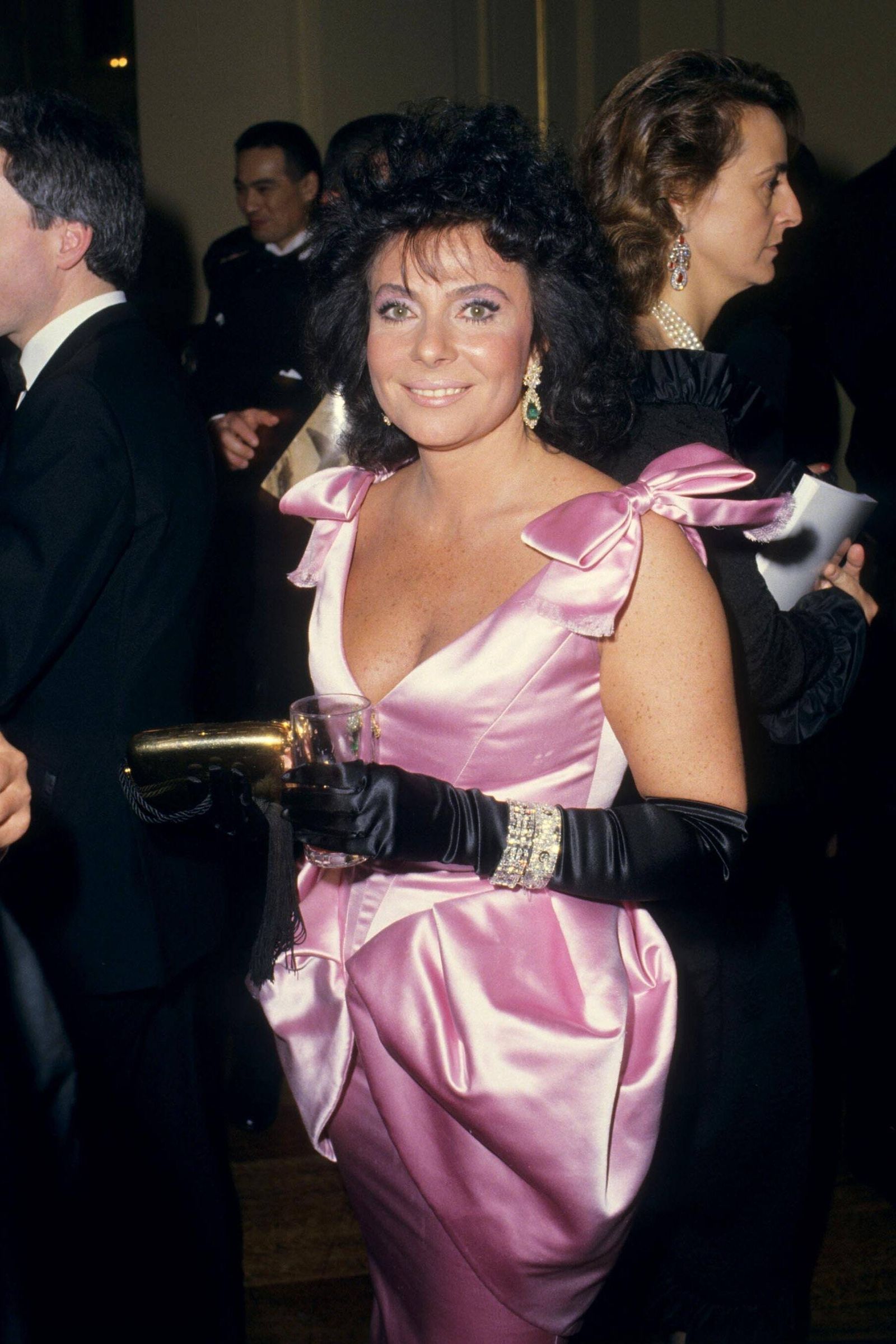 Patrizia Reggiani, en una fiesta en los años 80.