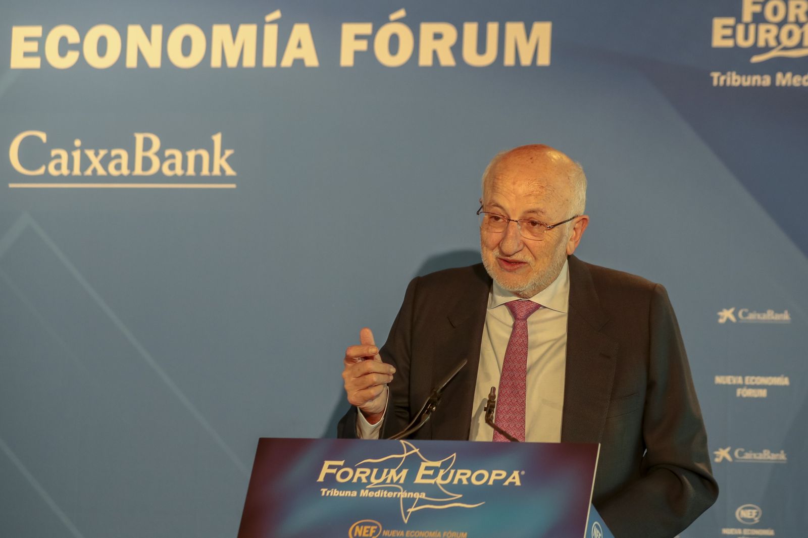 Juan Roig, presidente de Mercadona, durante su intervención en un foro en Valencia