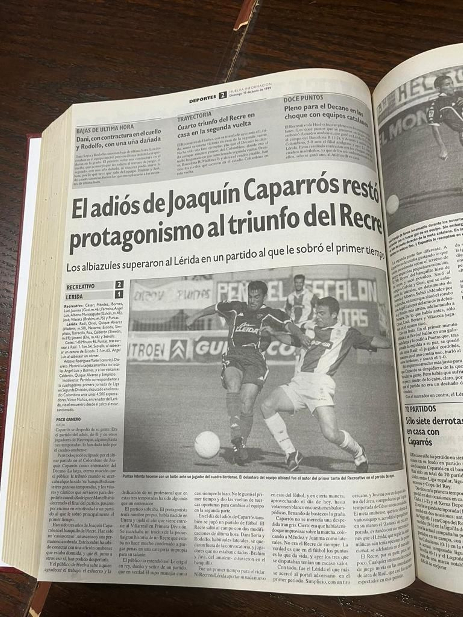 El adiós de Joaquín Caparrós resto protagonismo al triunfo del Recre