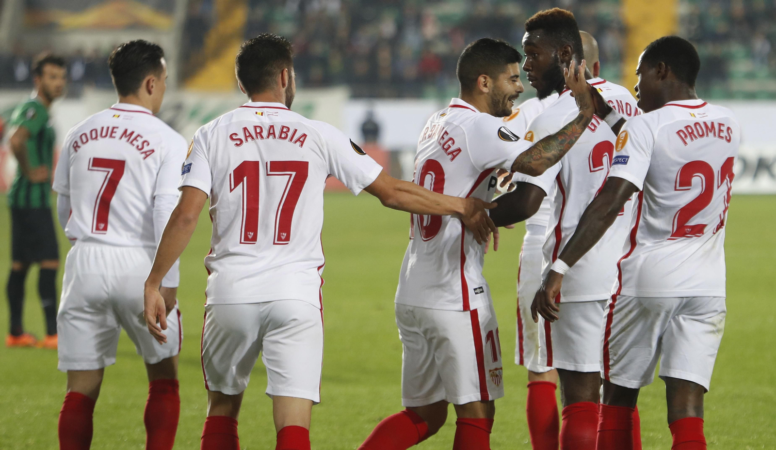 Las imágenes del Akhisar-Sevilla