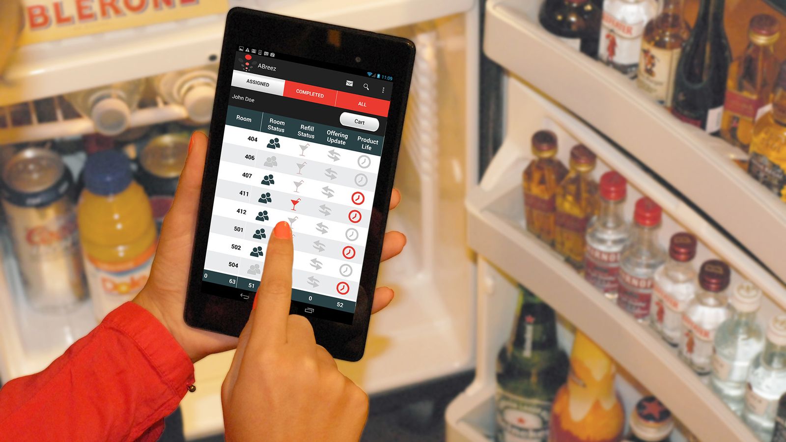 Rellenar las botellas del minibar puede suponer un recargo en la tarjeta de crédito.