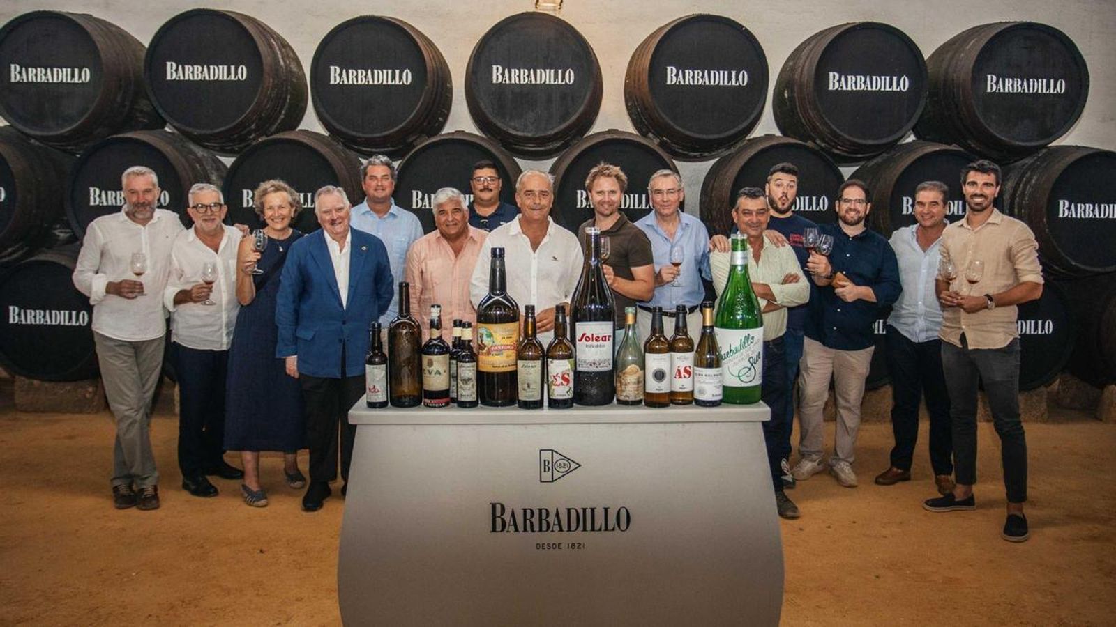 Participantes en la fiesta del 50 aniversario, celebrada por Barbadillo.