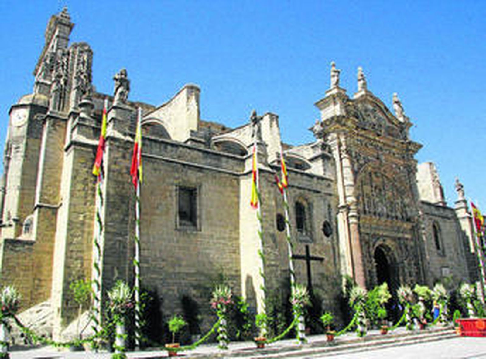 La Iglesia Mayor Prioral, engalanada hace unos días con motivo de la festividad de la Patrona.