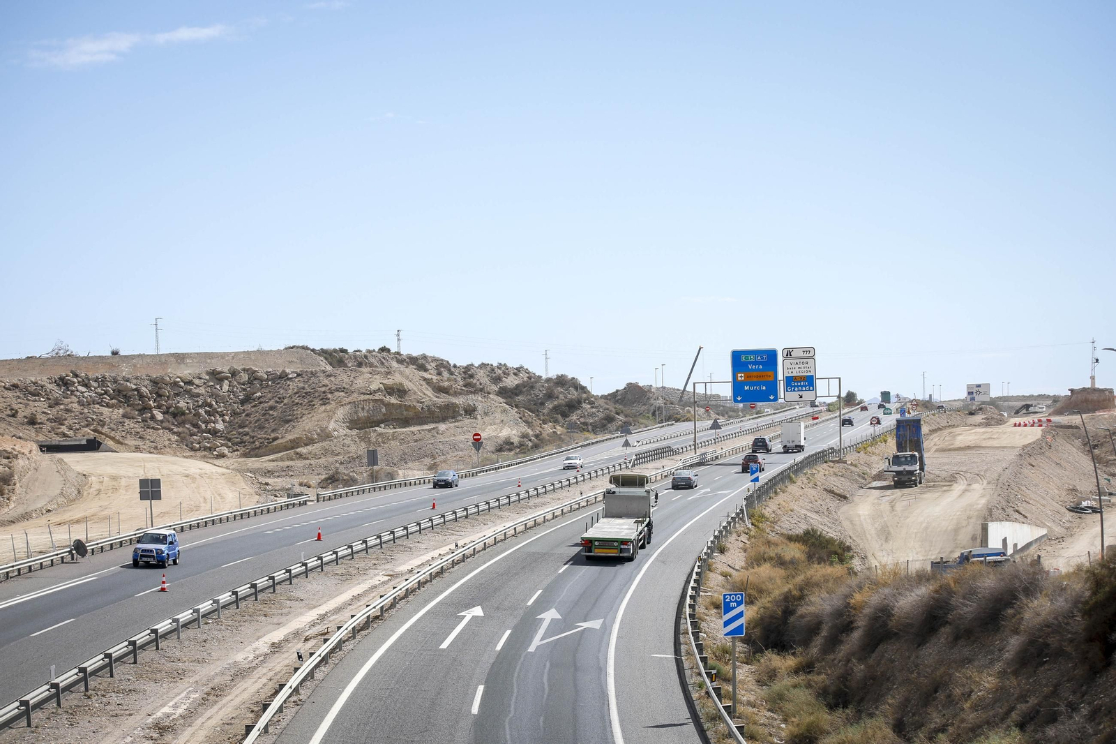 Las imágenes de las obras para la conexión entre la A7 y la A-92 en Viator
