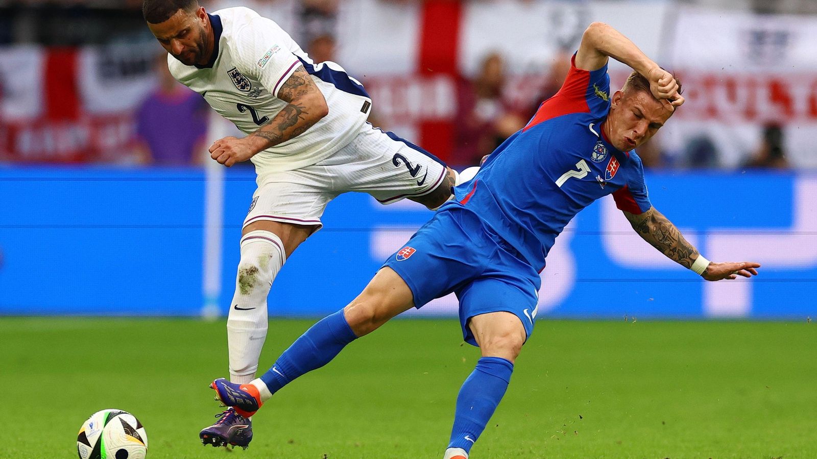 Las mejores fotos del Inglaterra-Eslovaquia