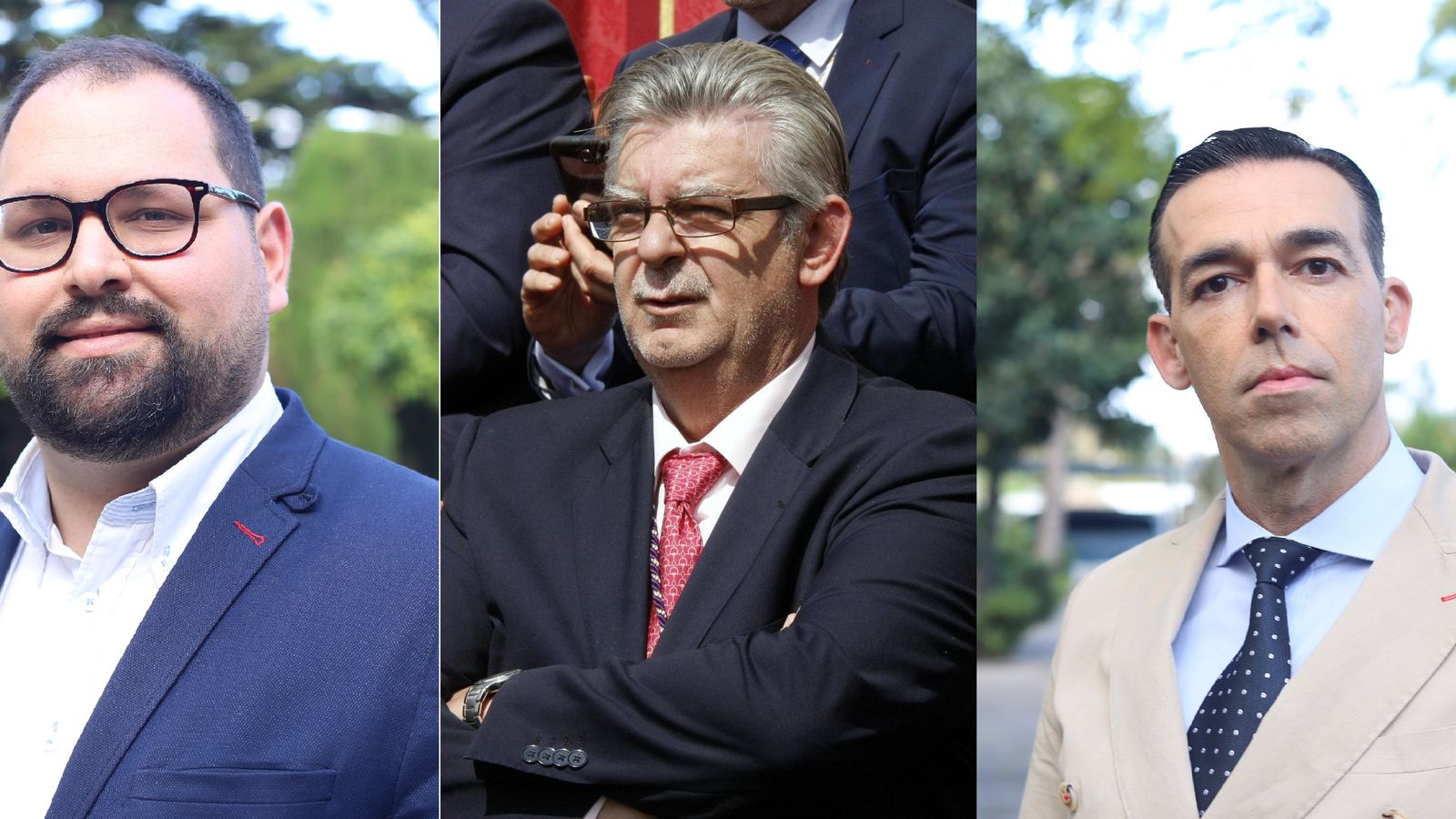 Javier Bello, José Manuel Castilla y David Calleja.