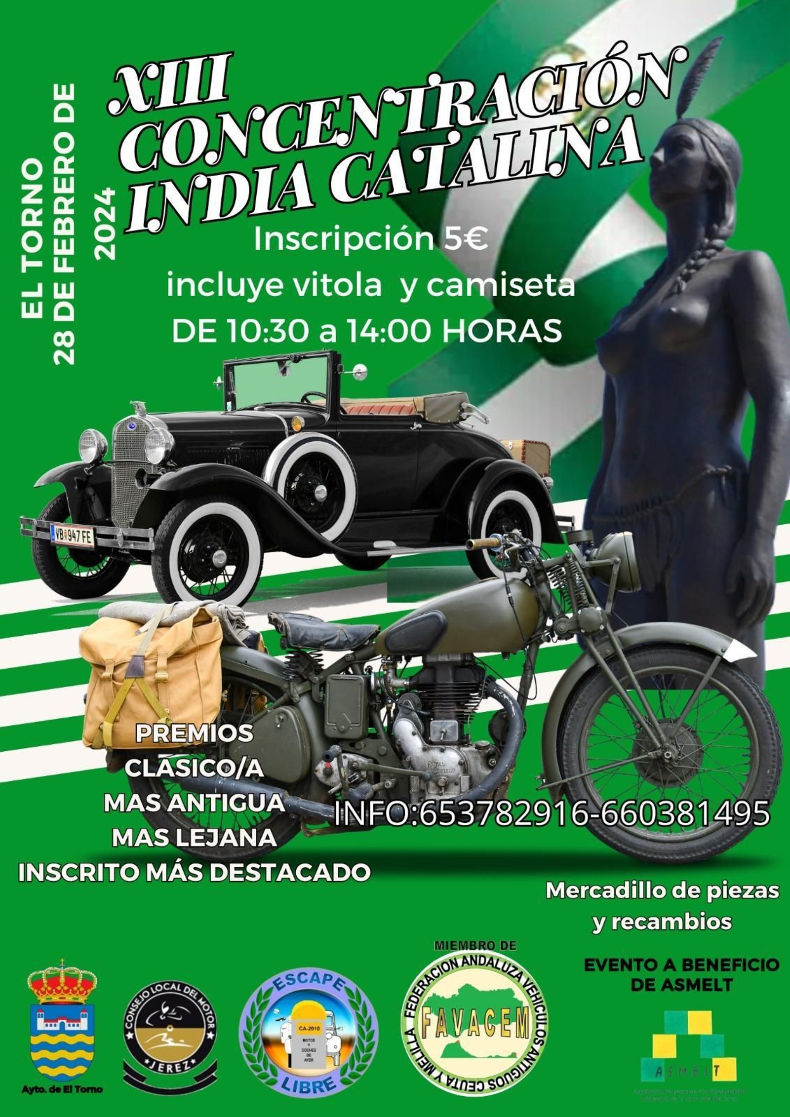 Cartel de la concentración India Catalina.