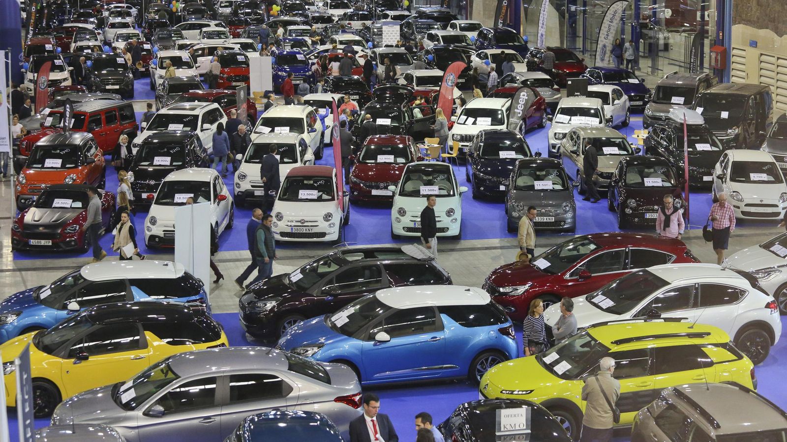 Muestra de los vehículos expuestos en el Palacio de Ferias en 2018.