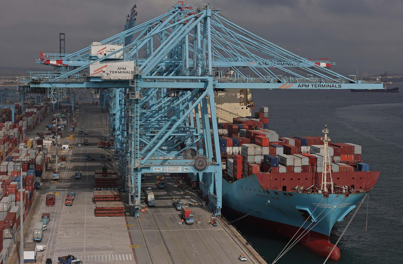 Grúas en APM Terminals Algeciras.