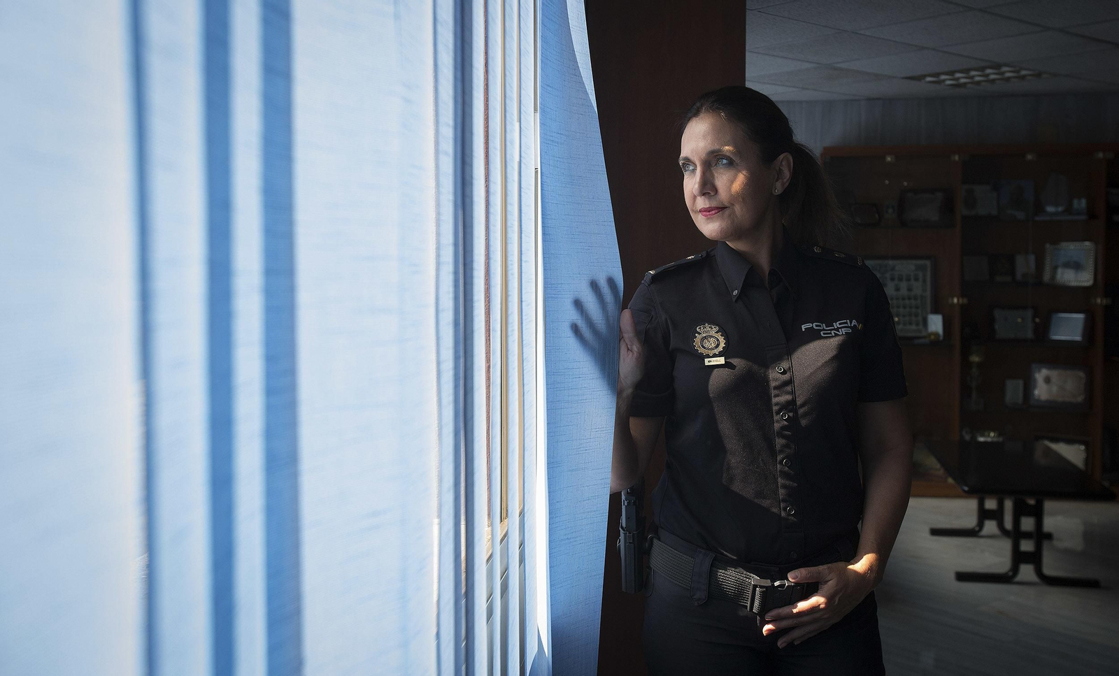 Ana Cambón, en la Jefatura Superior de Policía.