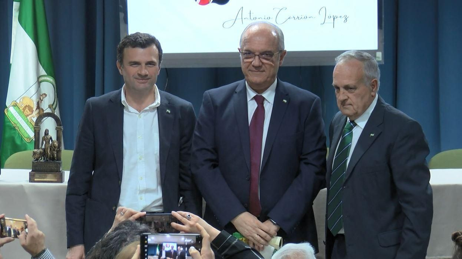 Bruno García, Javier Carrión y Vicente Fernández