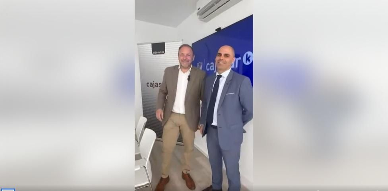 Luis Vera y Juan Bergillos, en el acto de firma del acuerdo.