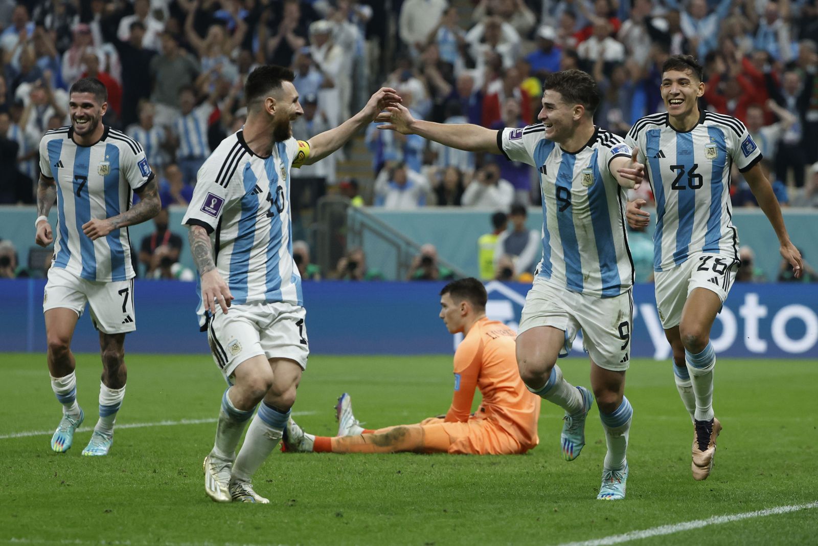 Las fotos de Messi contra Croacia