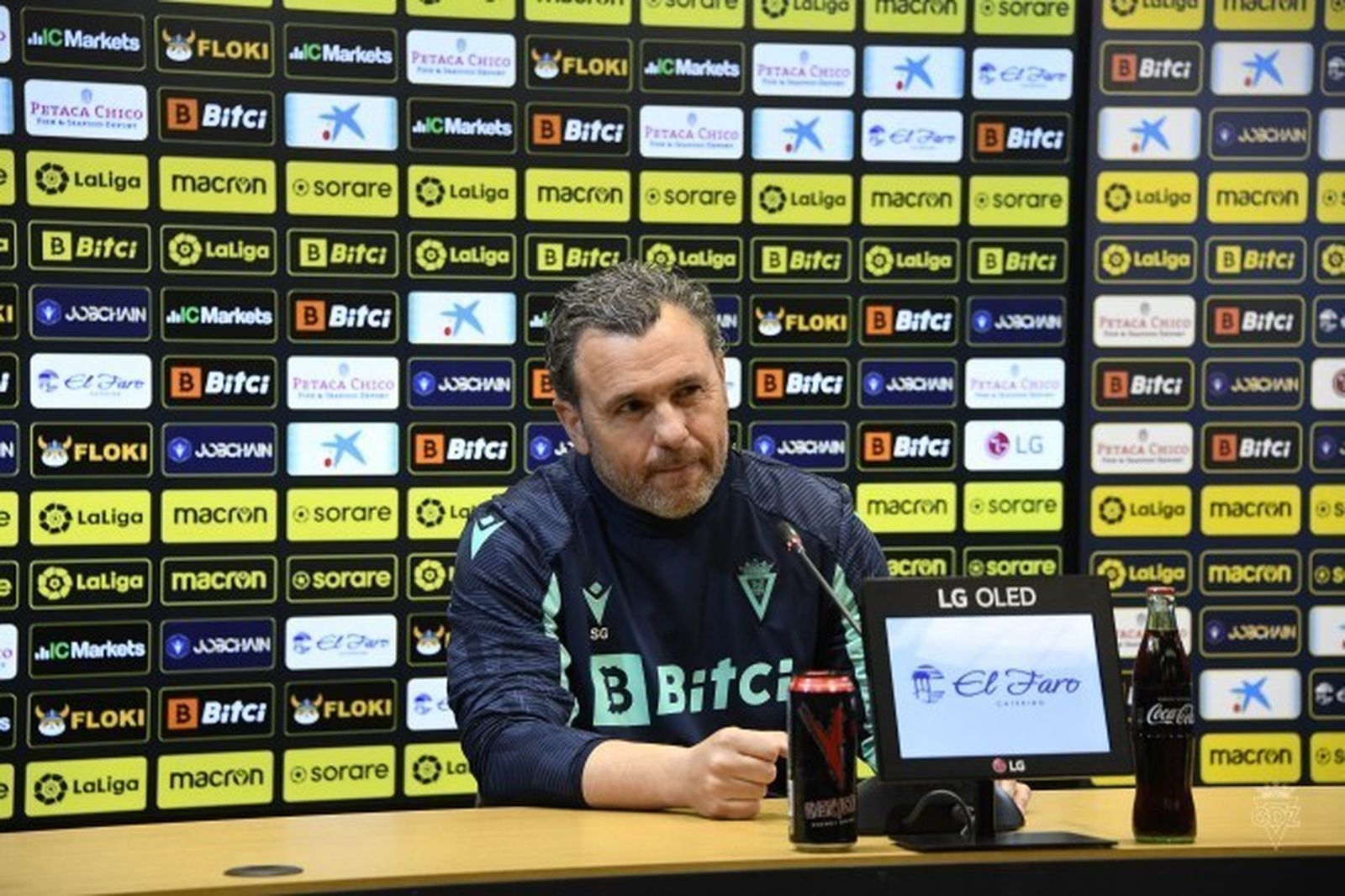 Sergio González en la rueda de prensa.