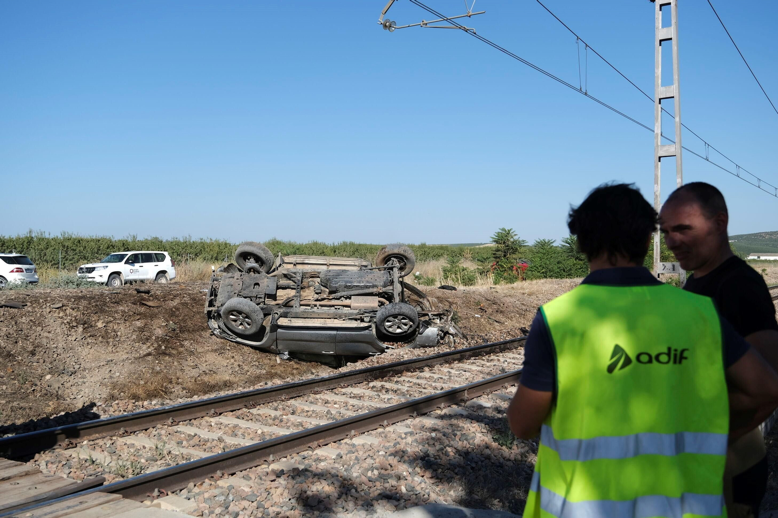El accidente entre un tren y un coche en Alcolea, en imágenes El accidente entre un tren y un coche en Alcolea, en imágenes