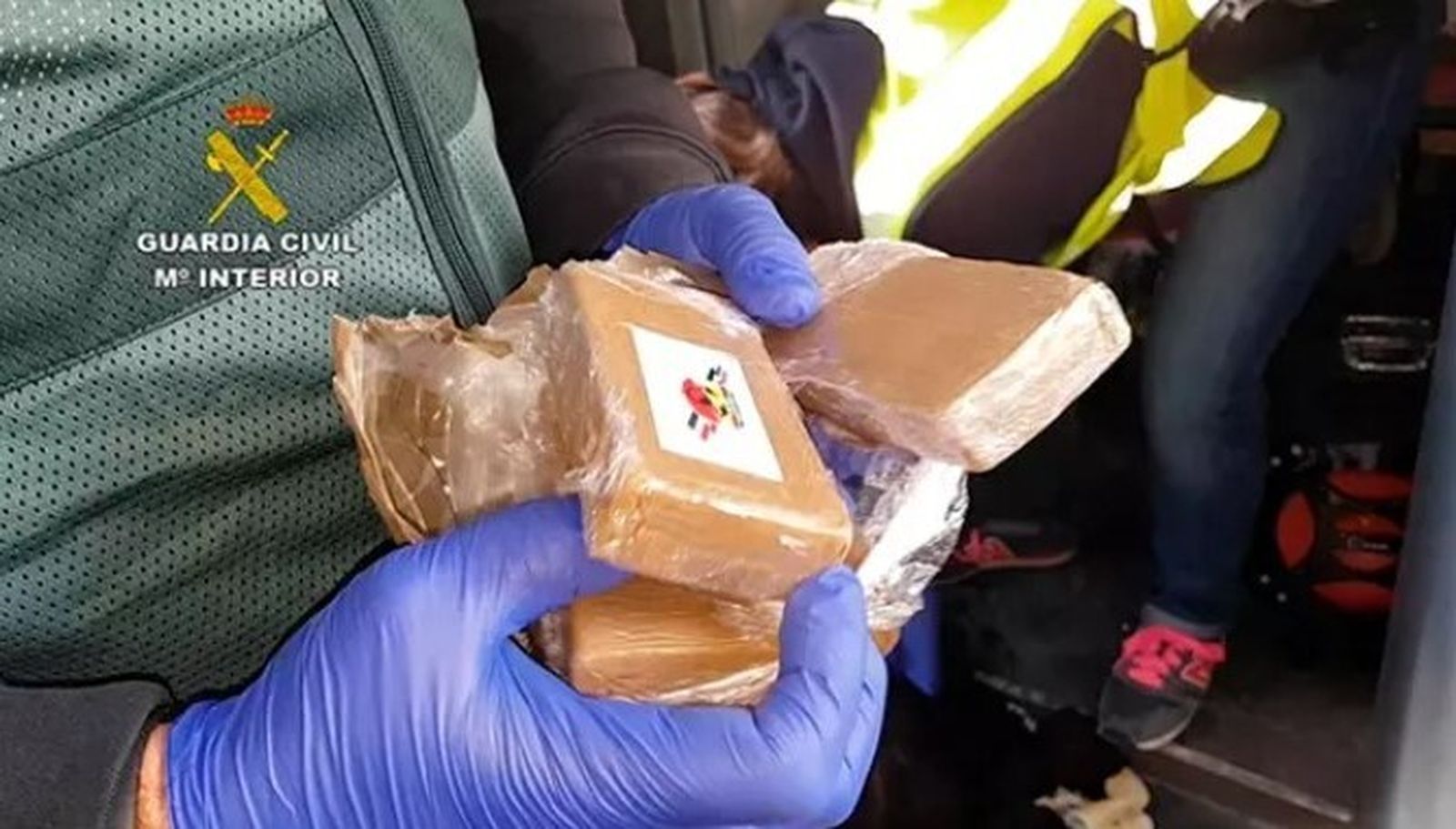 Droga intervenida en la operación