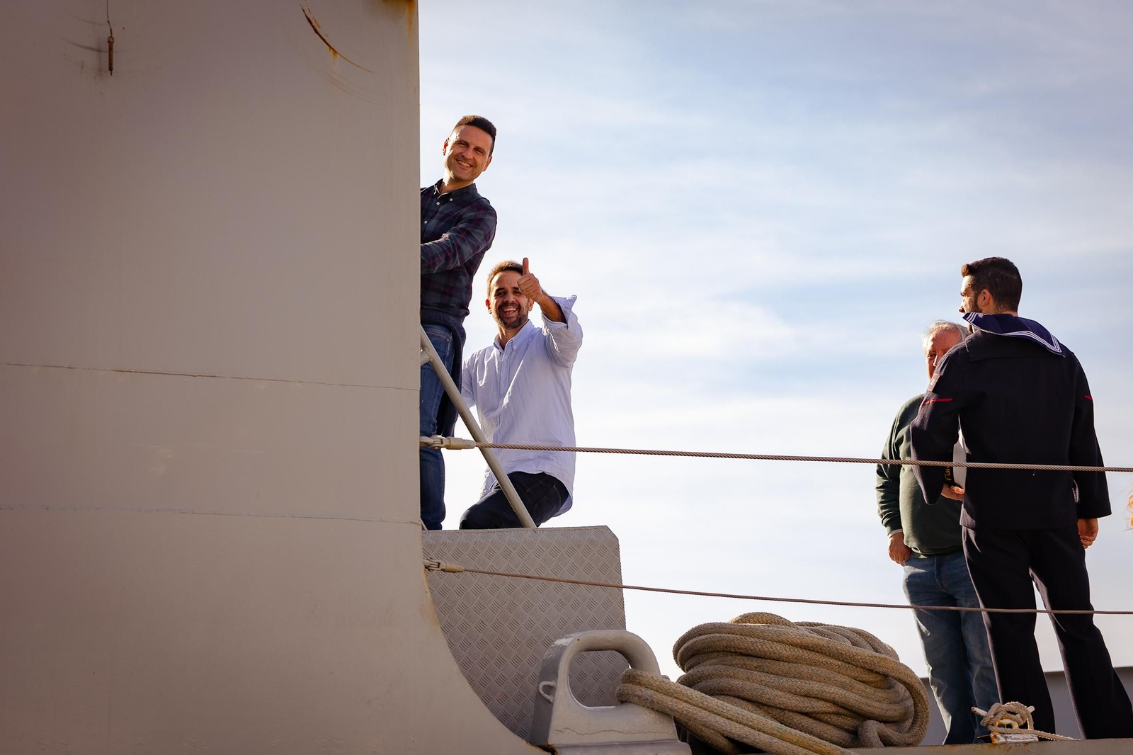 Imágenes del patrullero Centinela en el Muelle de Levante