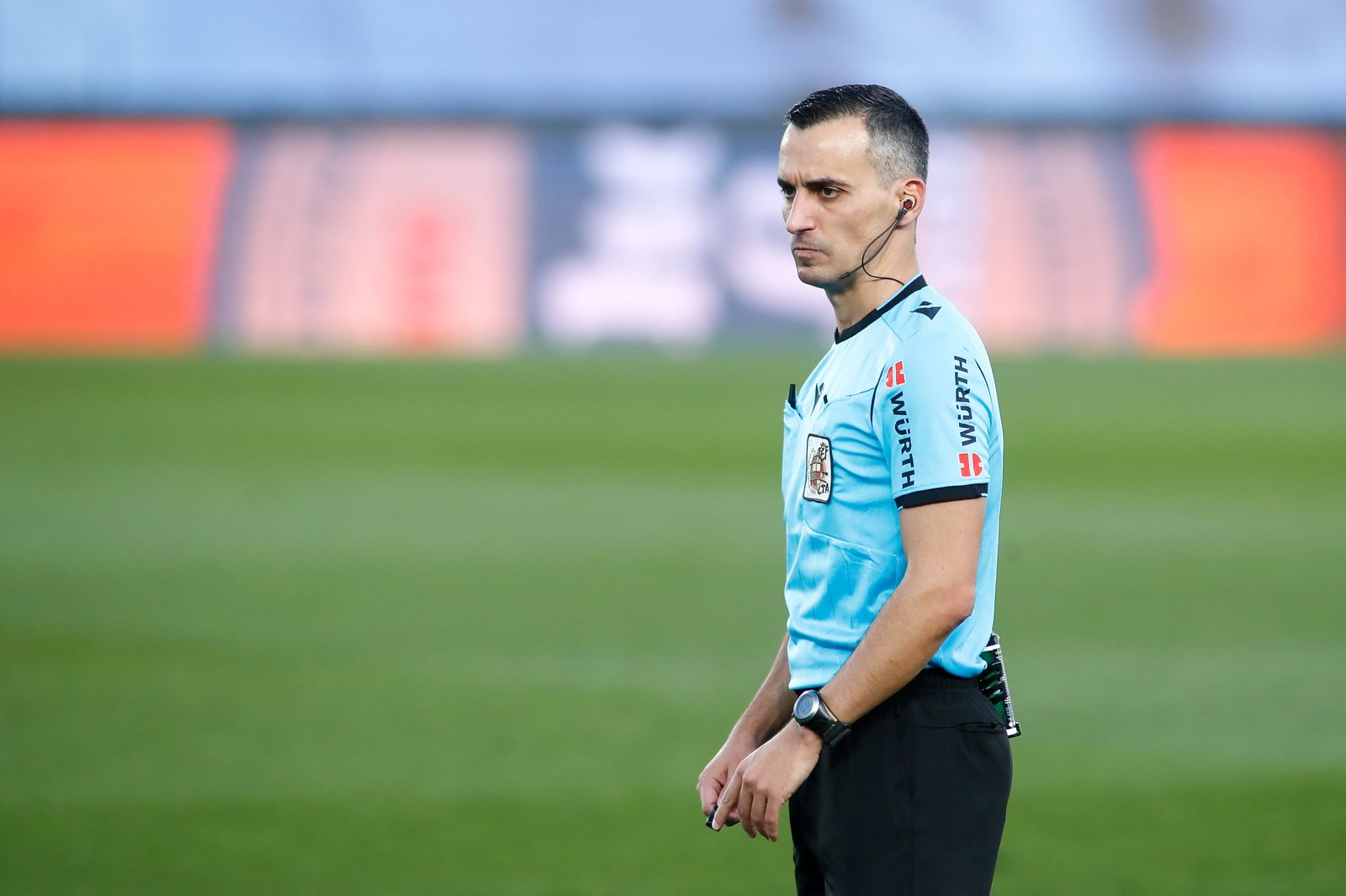 Santiago Jaime Latre, durante un partido de Liga.