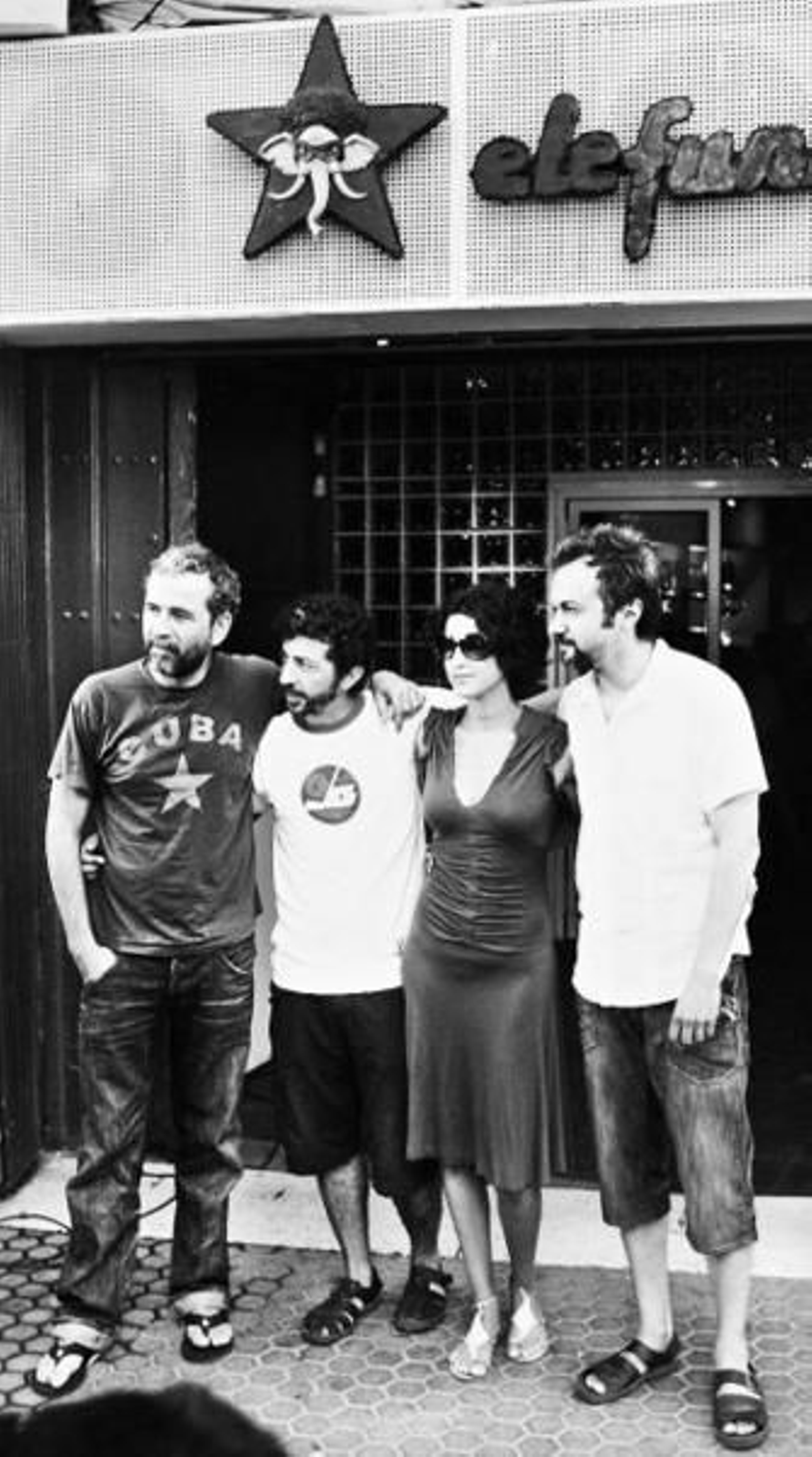 Toledo, Rodríguez, Romero y Ulloa, ayer, en Elefunk.