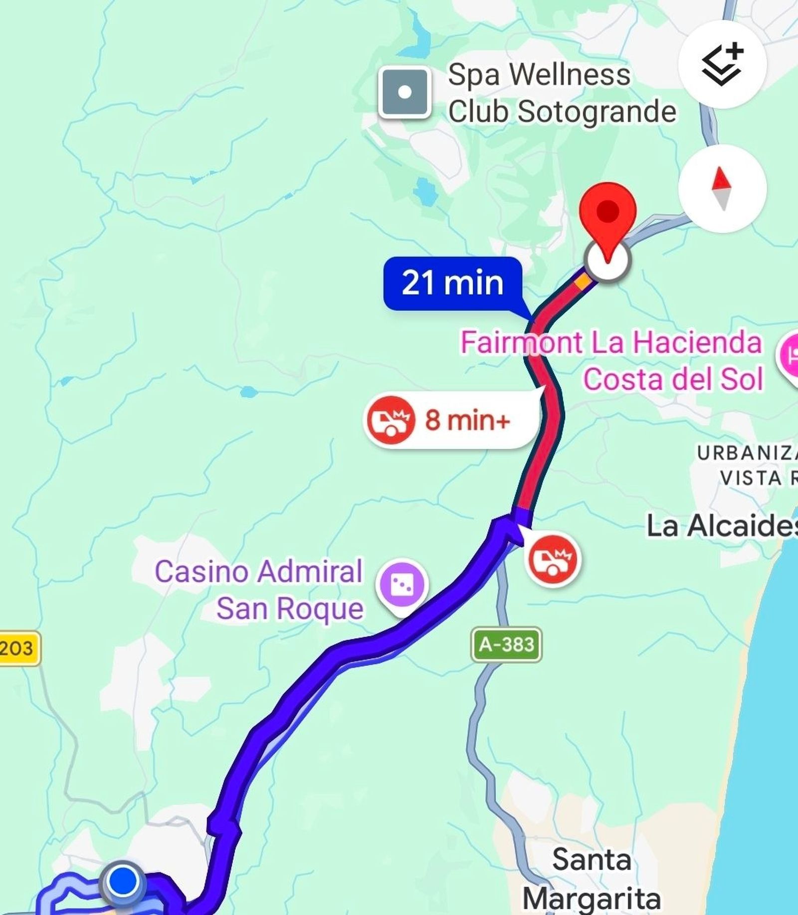 Uno de los carriles permanece cerrado en la A-7, lo que está provocando retenciones en dirección Málaga, este jueves por la mañana.