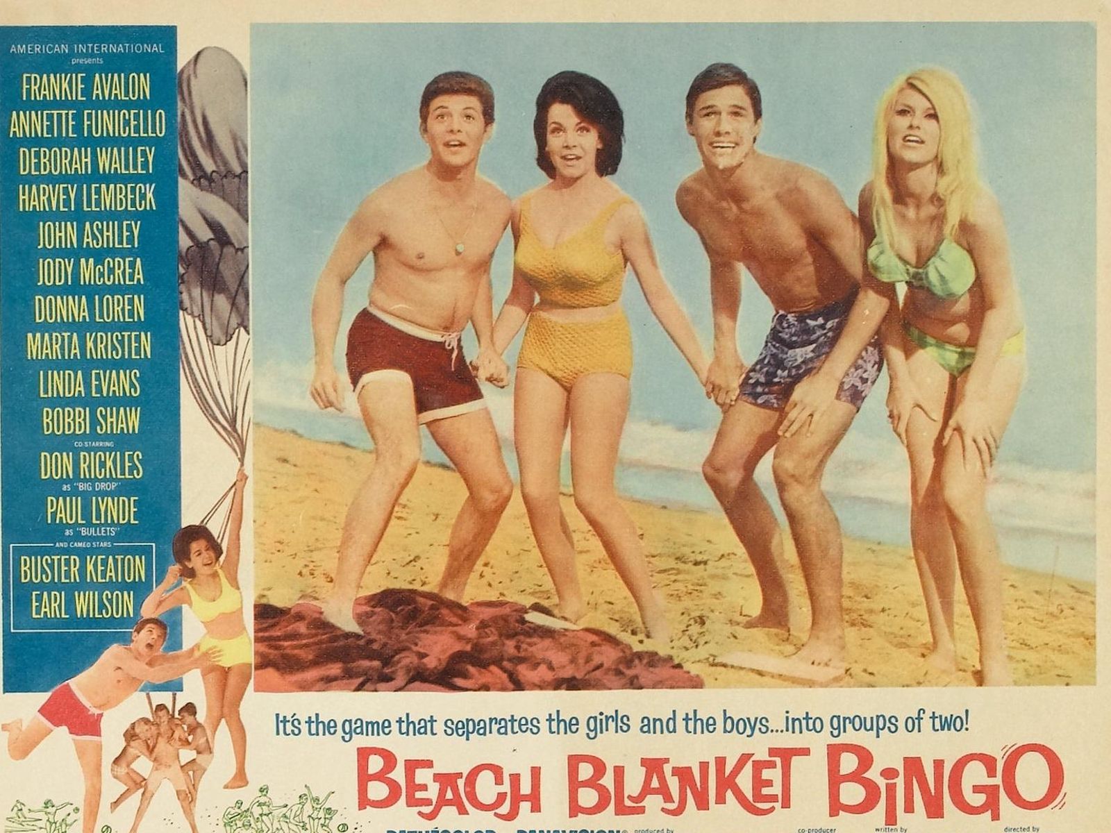 Una foto promocional de una de las películas de Frankie Avalon y Annette Funicello Una foto promocional de una de las películas de Frankie Avalon y Annette Funicello