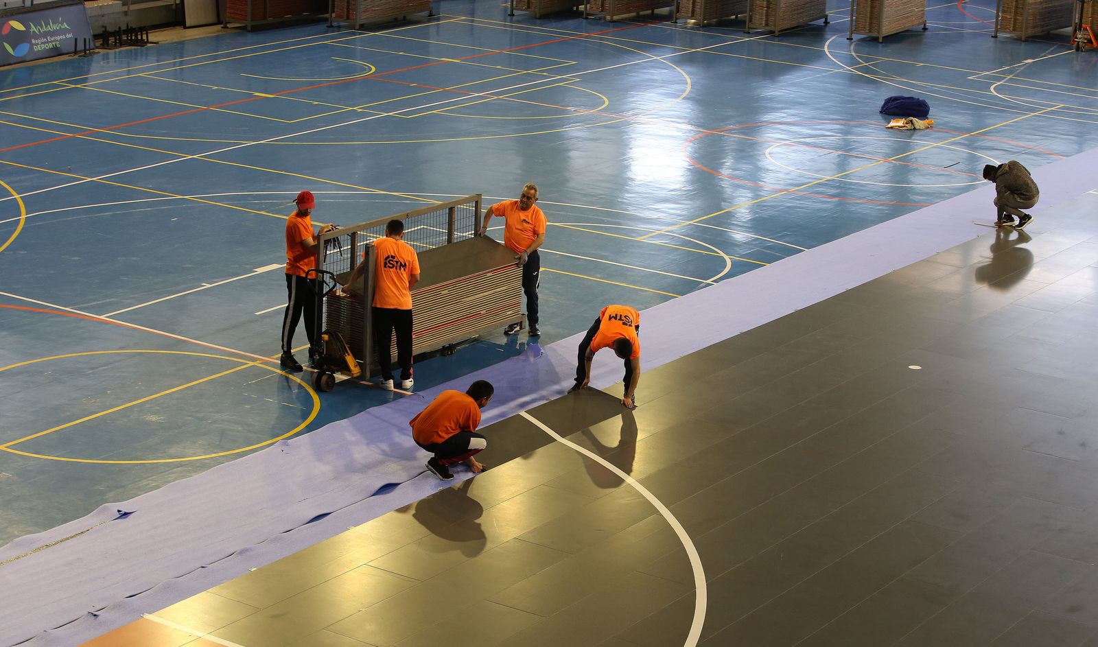 Todo preparado para la Supercopa de España de Futsal en el Palacio de deportes de Jerez
