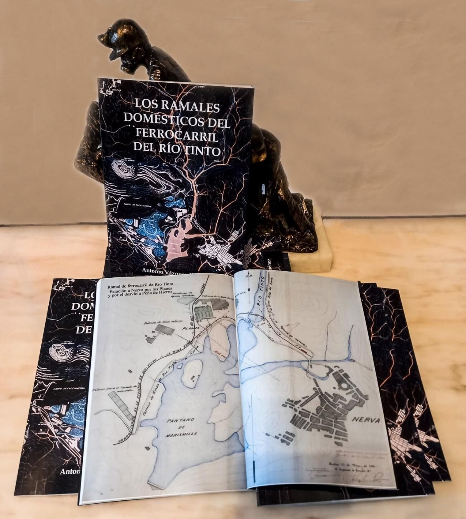 El libro 'Los Ramales domésticos del FFCC de Río Tinto'.