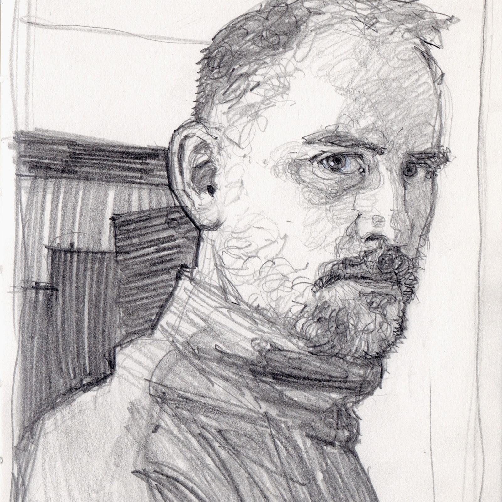 Autorretrato de Gabriel Hernández Walt