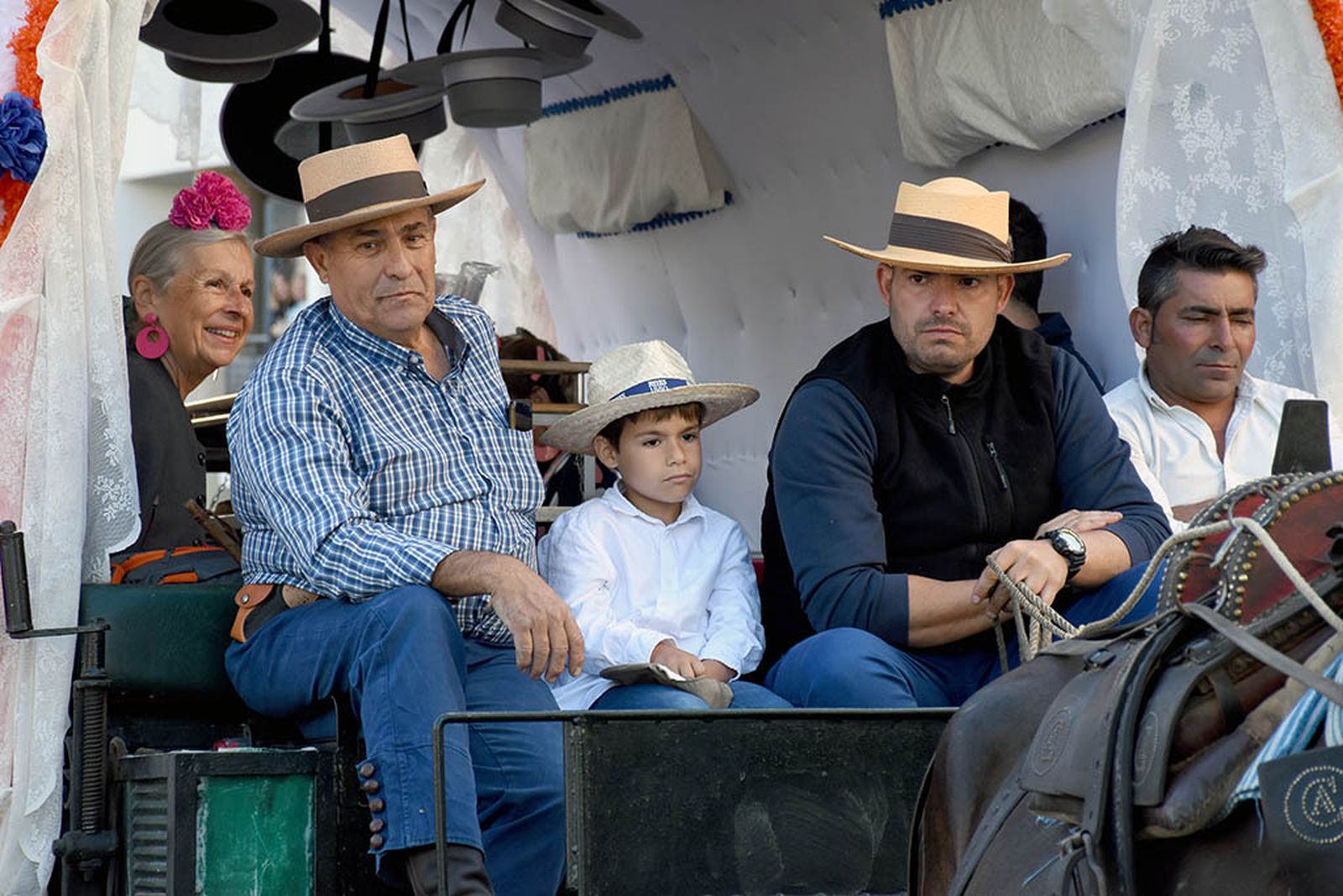 Imágenes de los carros de la Hermandad del Rocío de Huelva