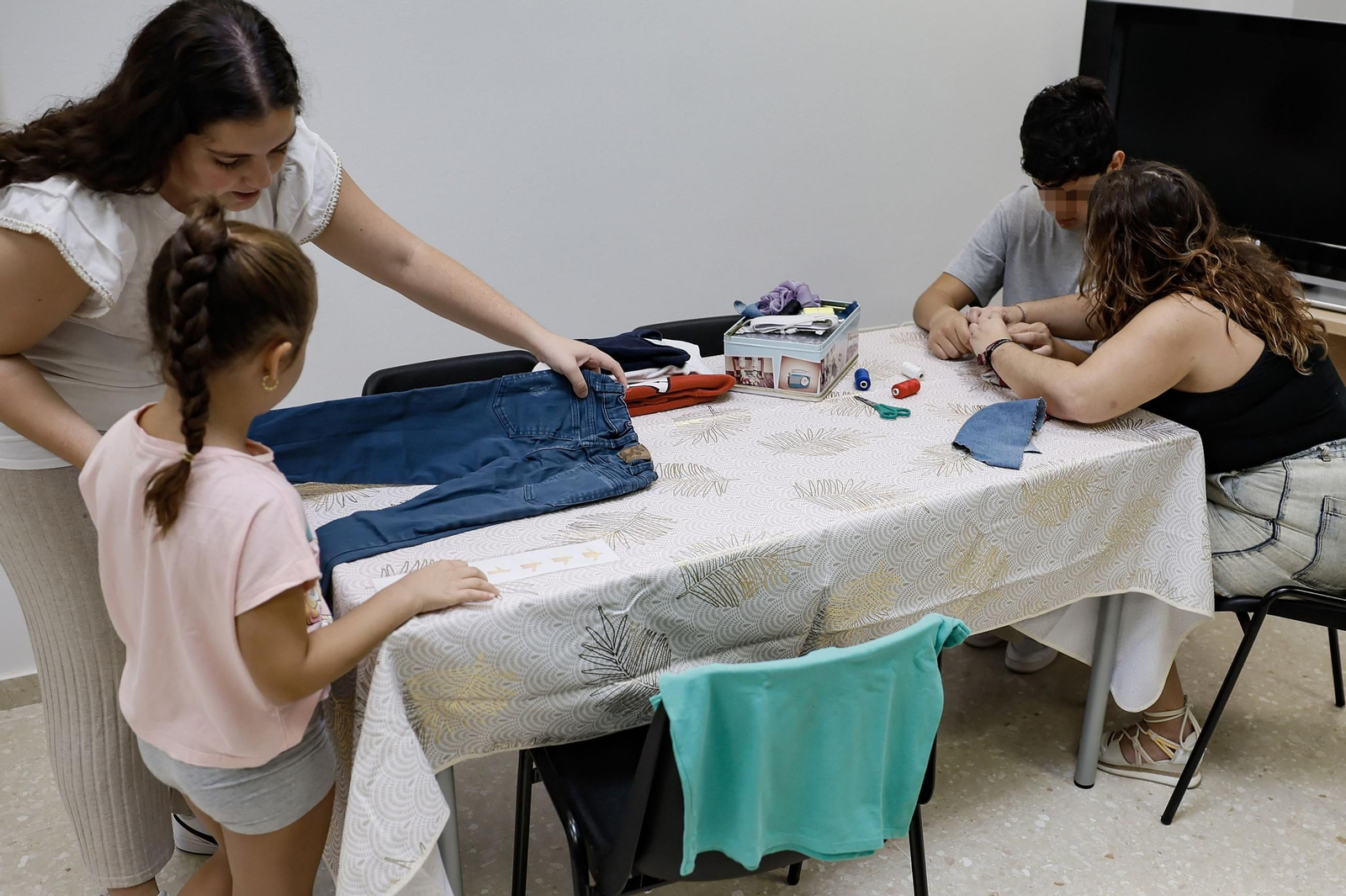Foto de archivo, niños con necesidades especiales.
