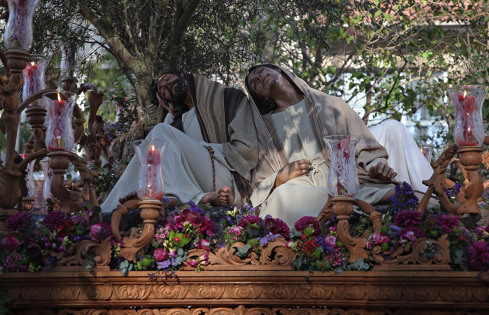 Fotos del Domingo de Ramos en Algeciras: Borriquita y Oración en el Huerto