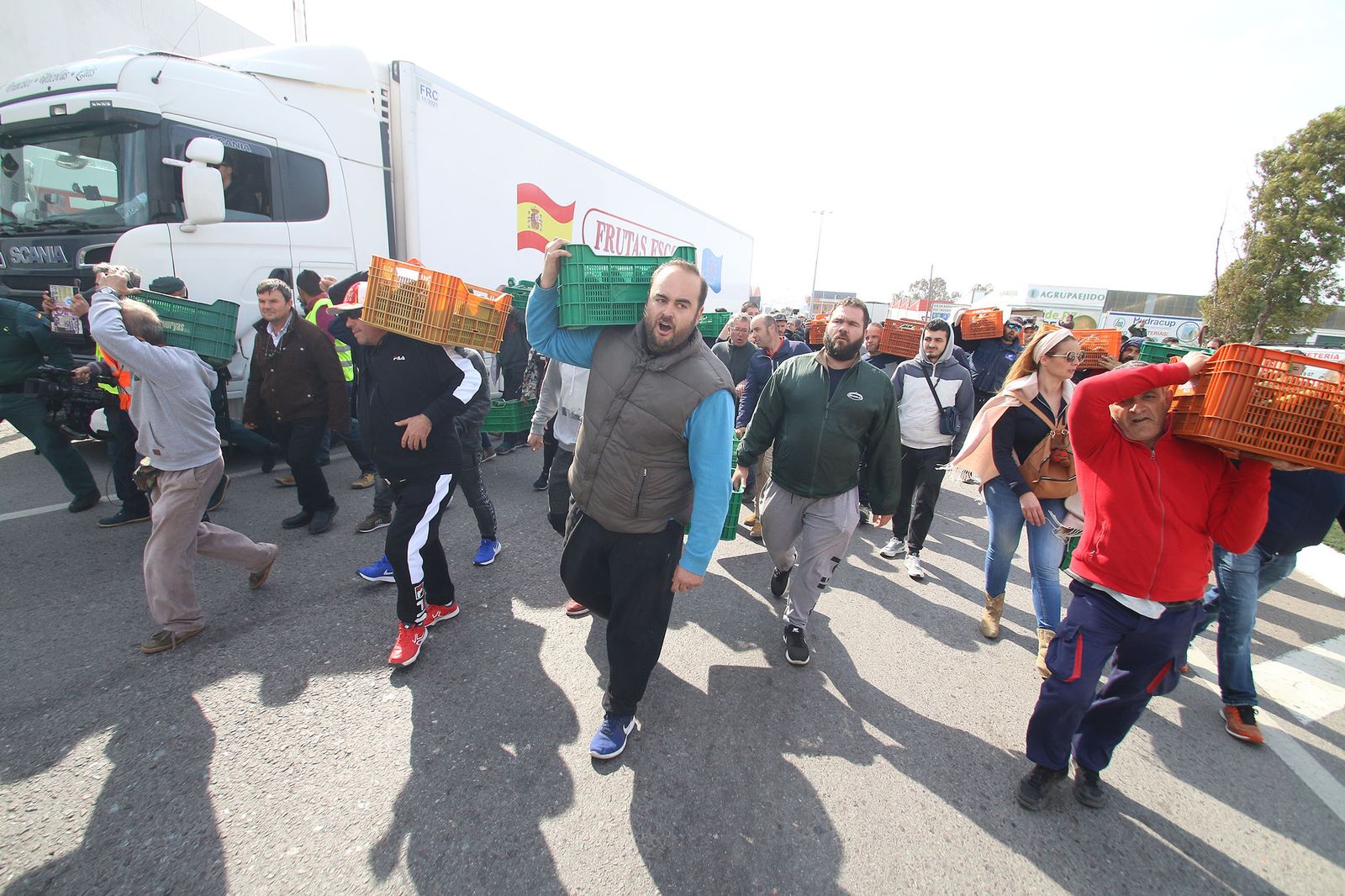 Las imágenes de la manifestación de agricultores