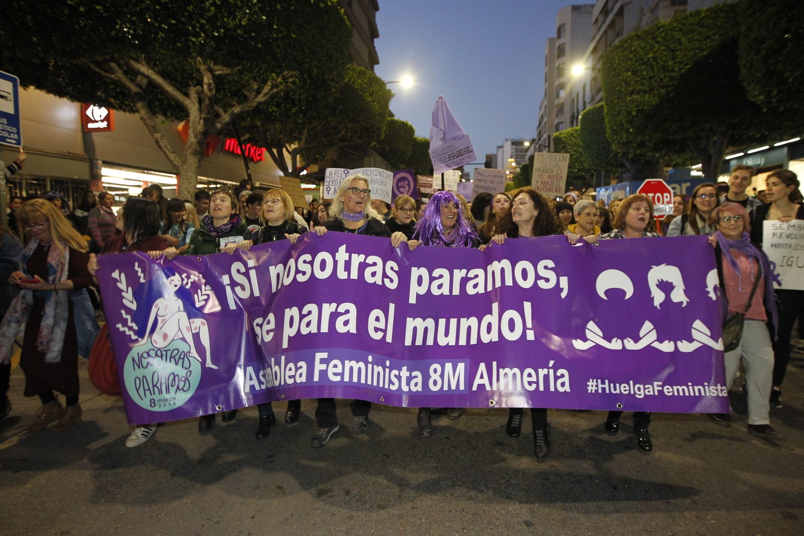 Fotogalería manifestación Día Internacional de la Mujer en Almería