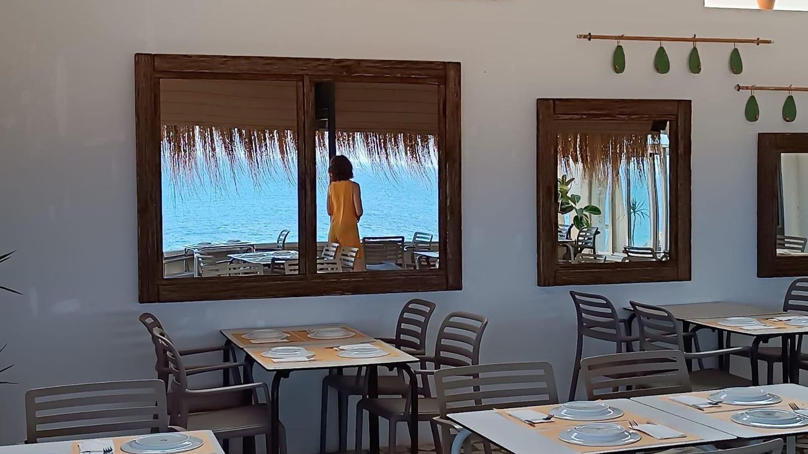 Las vistas desde el interior del Restaurante El Faro.