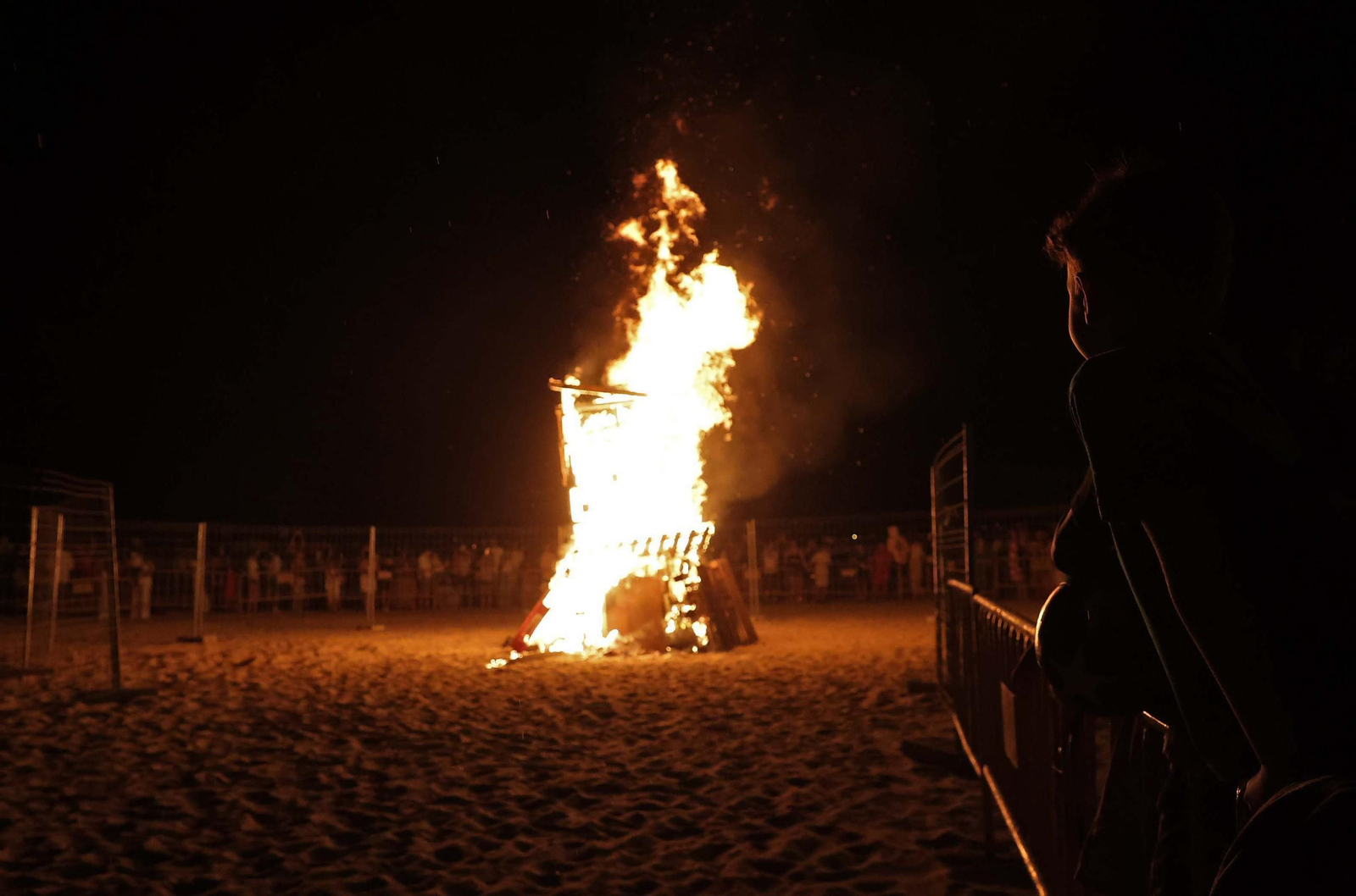 Fotos de la noche de San Juan en la playa de Getares de Algeciras