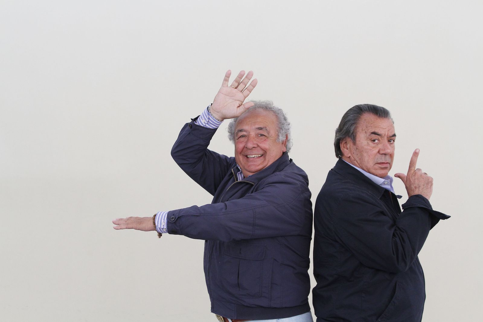 Antonio Romero y Rafael Ruiz, Los del Río, momentos antes de la entrevista.