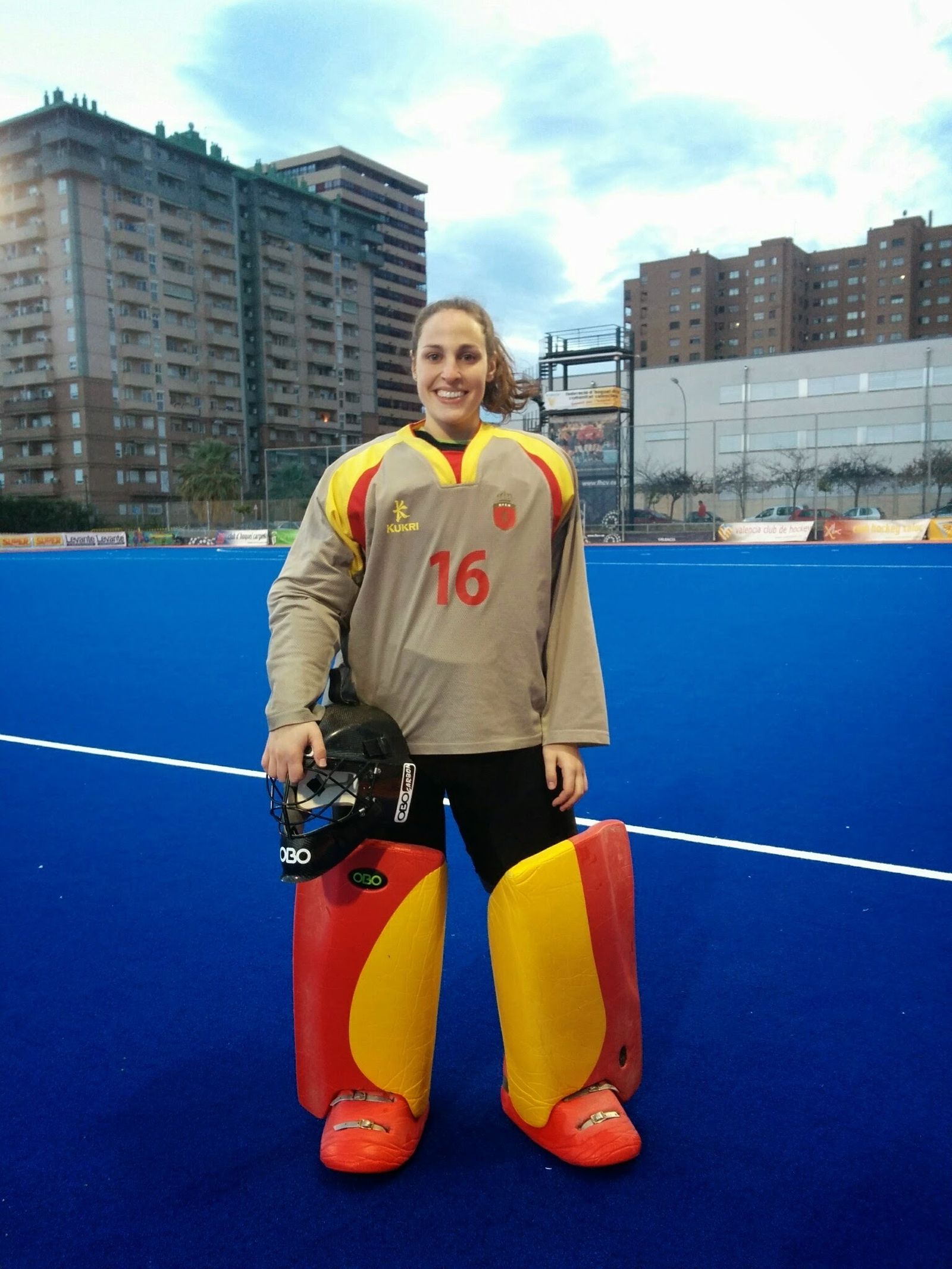 La portera de la selección española de hockey hierba, María Ángeles Ruiz.
