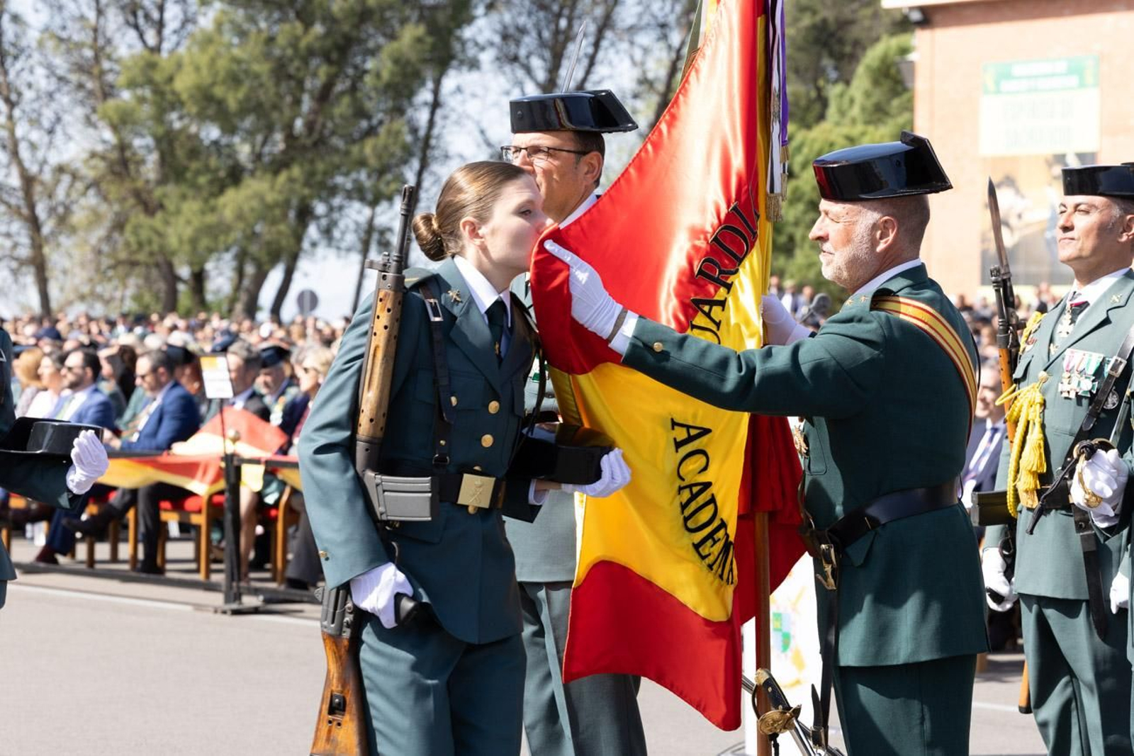 Jura de bandera de la 130ª promoción de guardias civiles de la Academia de Baeza