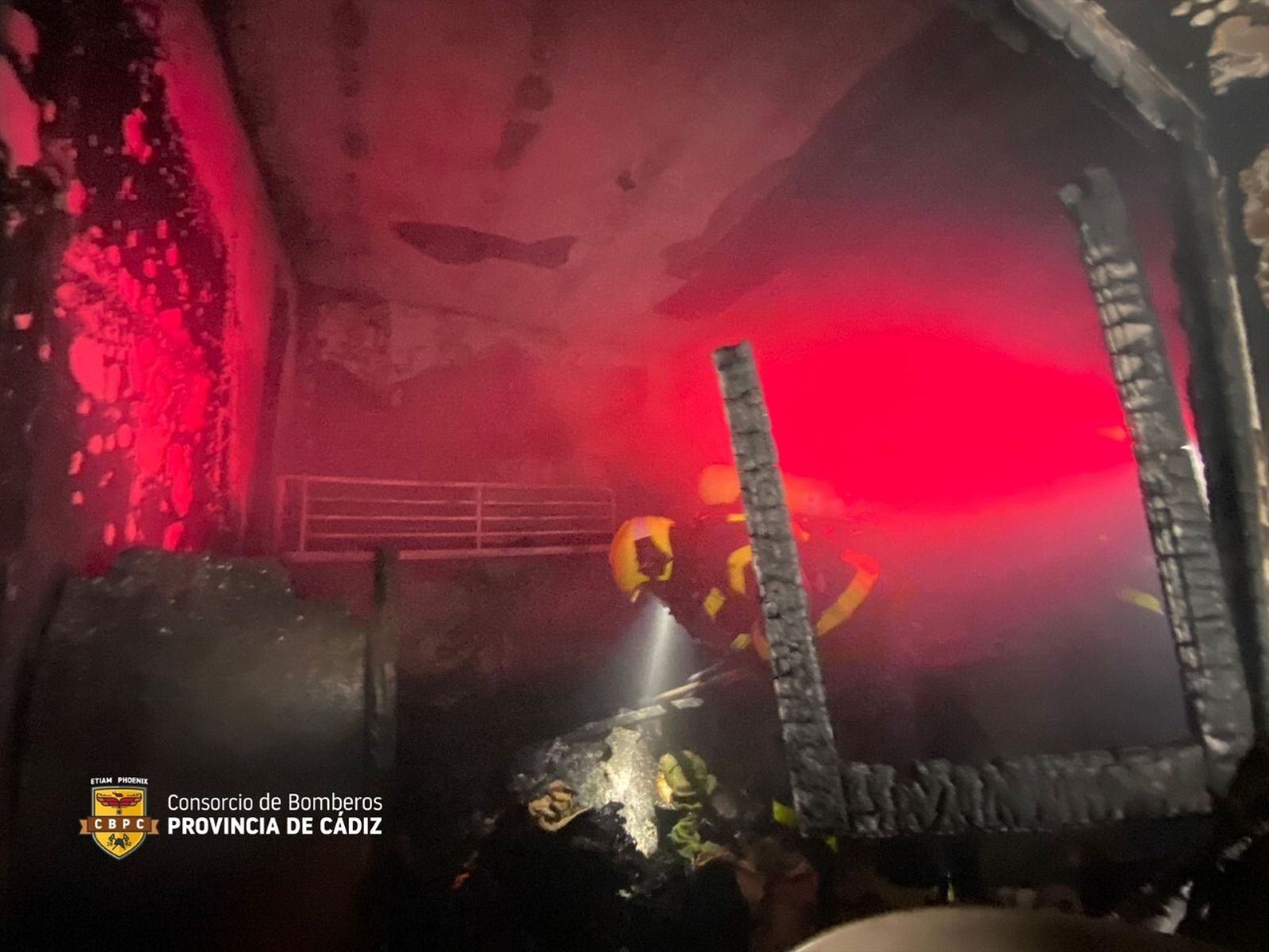 Herida una mujer en el incendio de una vivienda en Vejer