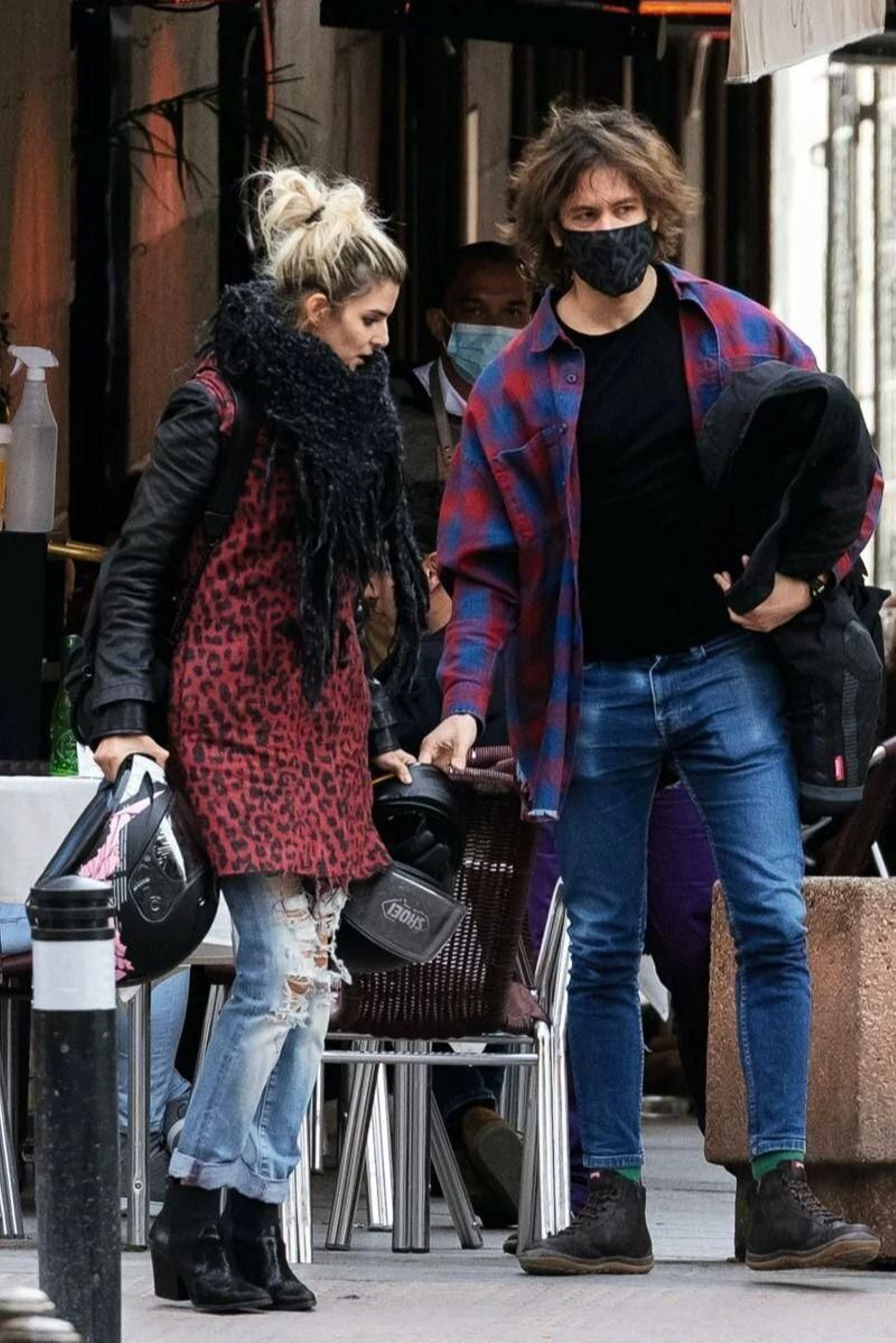 La actriz con su actual novio, José Lucena.