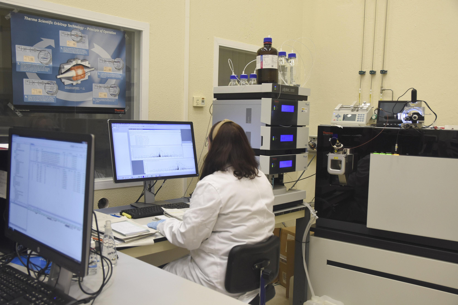 Una investigadora de la UCO durante el desarrollo de un proyecto.