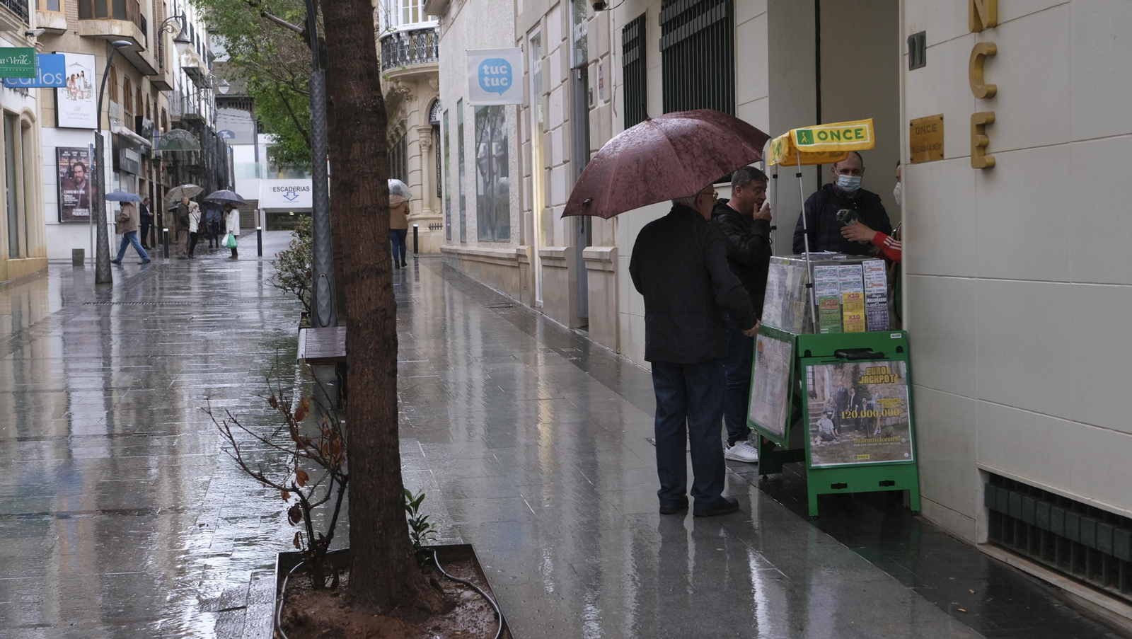 Imágenes de la lluvia en Almería.