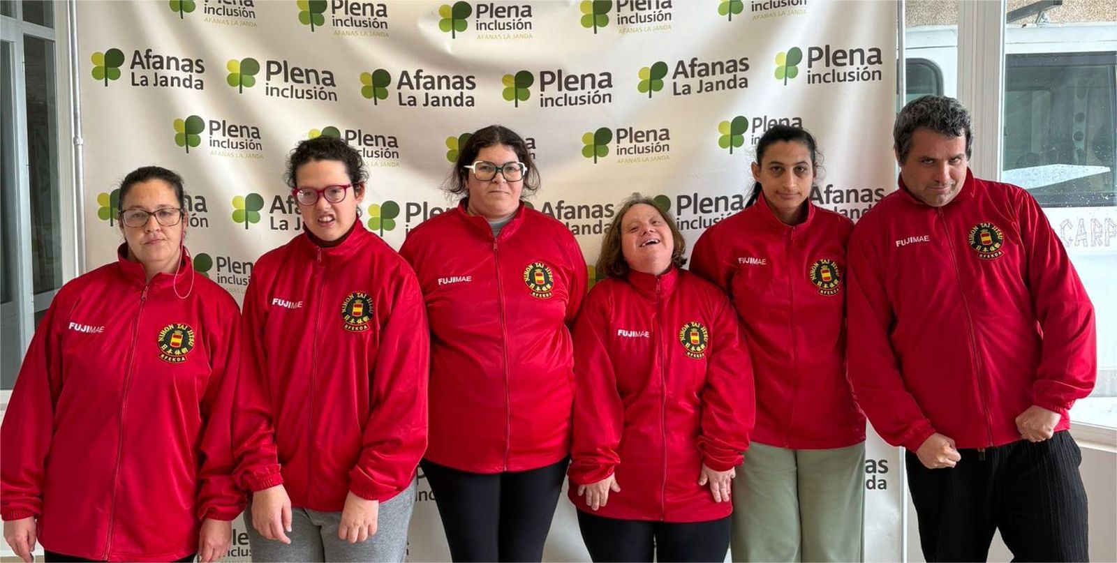 Los integrantes de Afanas La Janda que acudieron al Europeo de Exhibición.