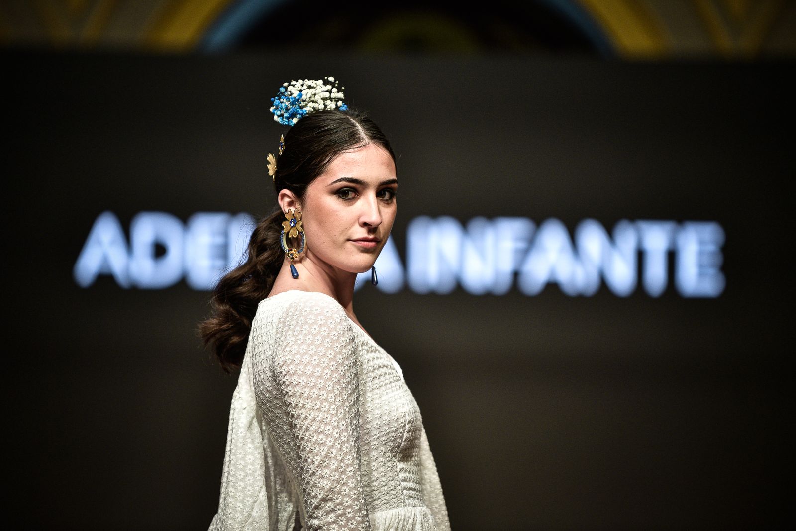 Imágenes de la inauguración de la Pasarela Flamenca en el patio del Ayuntamiento