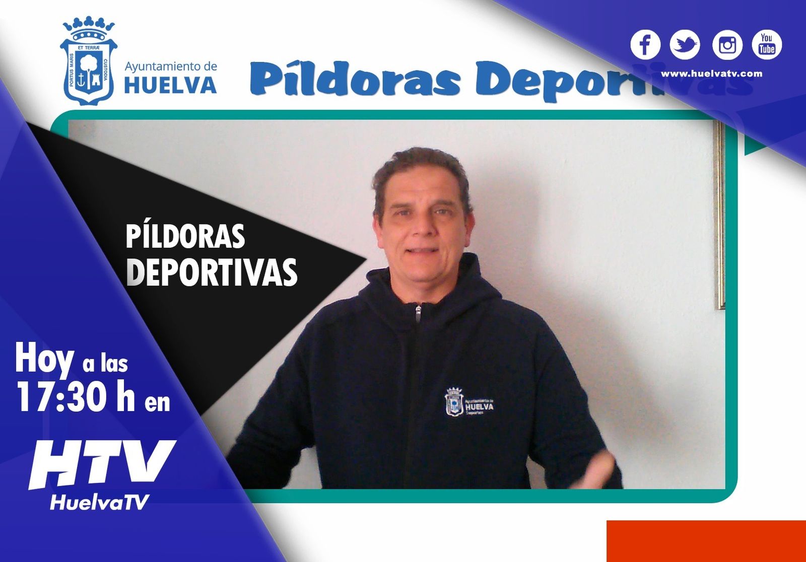 Imagen del programa sobre deporte emitido en Huelva TV.
