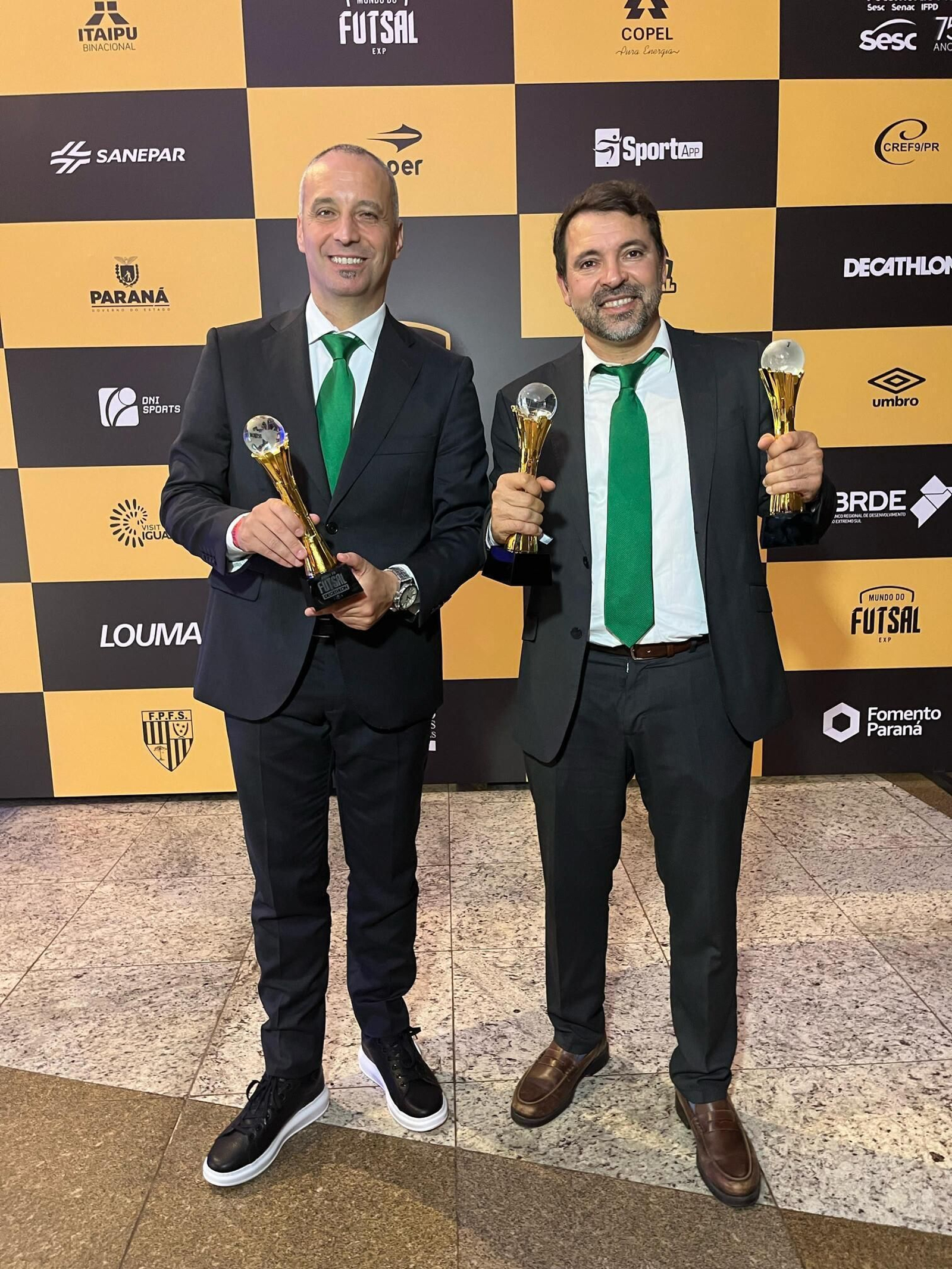 Antonio Vadillo y José Tirado, director deportivo del Palma Futsal.