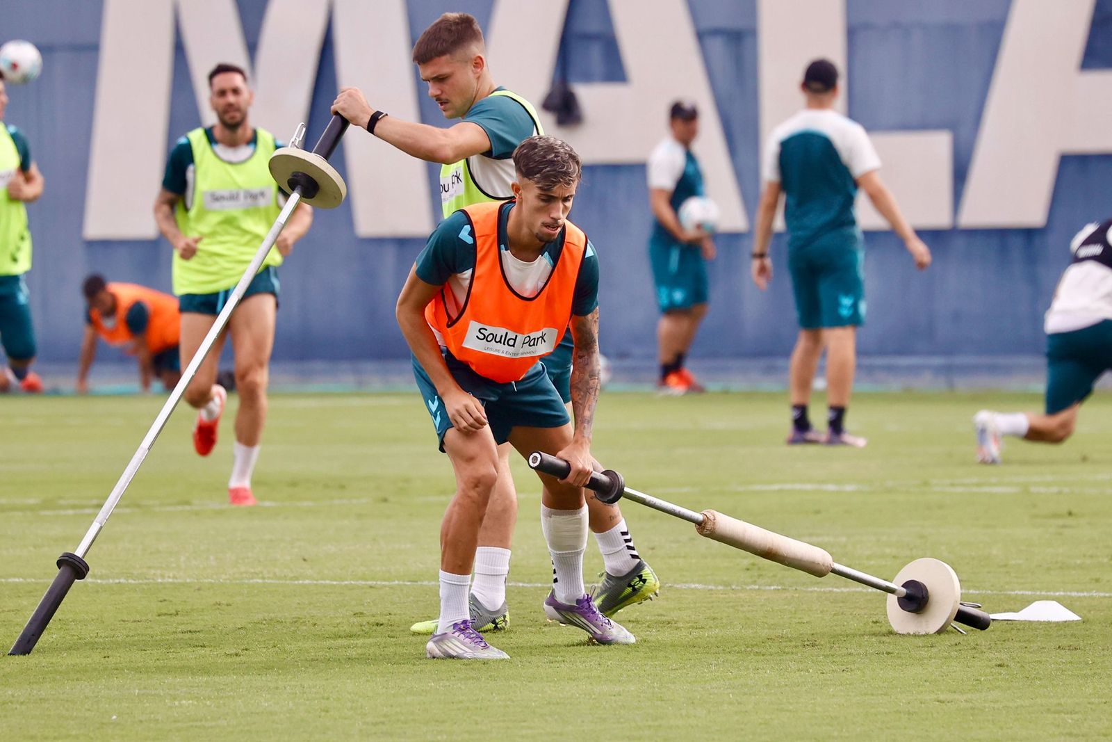 Rafita, del filial, novedad en el entrenamiento ante la baja de Carlos Puga