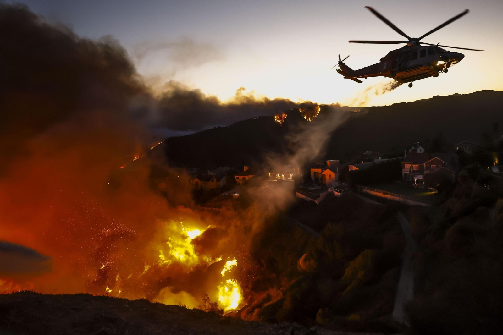 Las impactantes imágenes de los incendios de California